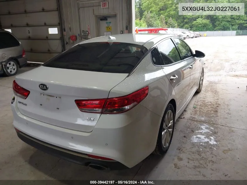 5XXGU4L32JG227061 2018 Kia Optima Ex