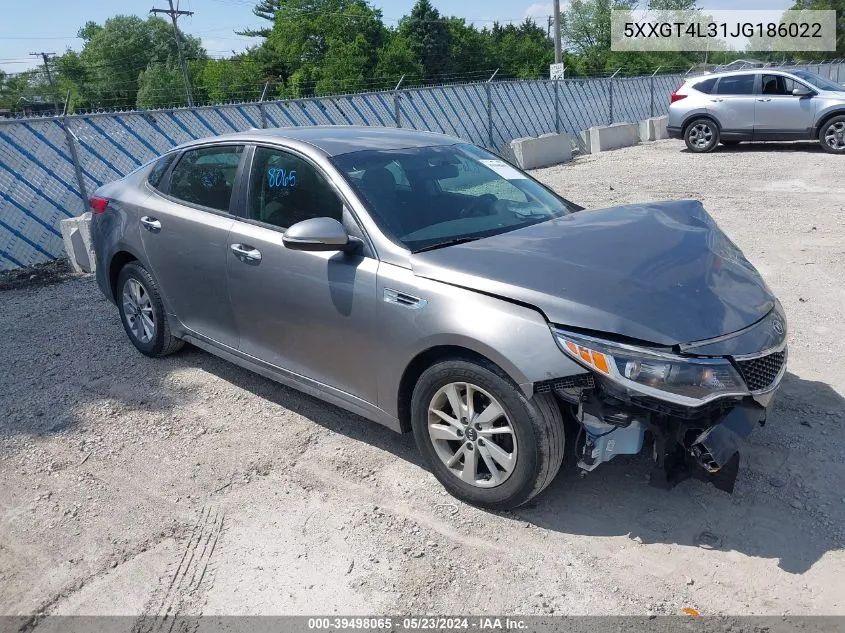 5XXGT4L31JG186022 2018 Kia Optima Lx