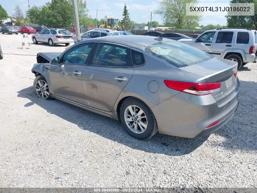 5XXGT4L31JG186022 2018 Kia Optima Lx