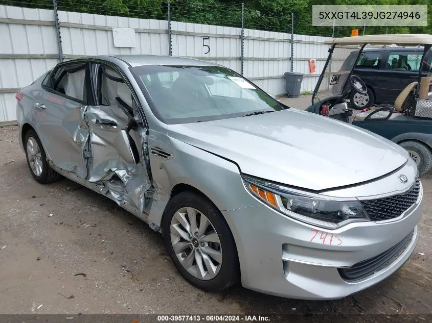 5XXGT4L39JG274946 2018 Kia Optima Lx