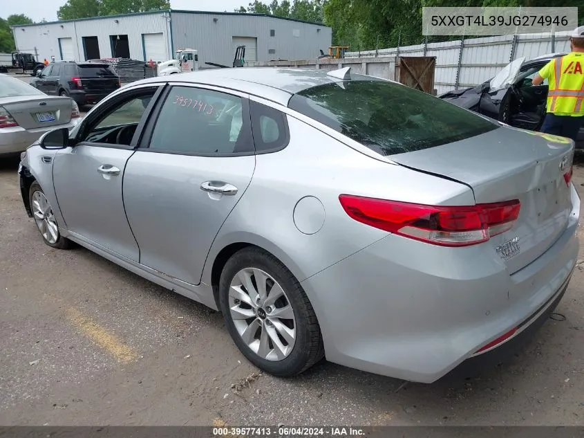 2018 Kia Optima Lx VIN: 5XXGT4L39JG274946 Lot: 39577413