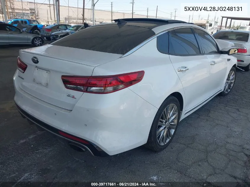 2018 Kia Optima Sx Turbo VIN: 5XXGV4L28JG248131 Lot: 39717661