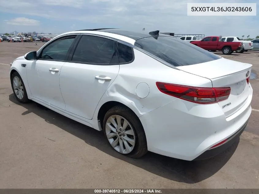 5XXGT4L36JG243606 2018 Kia Optima S