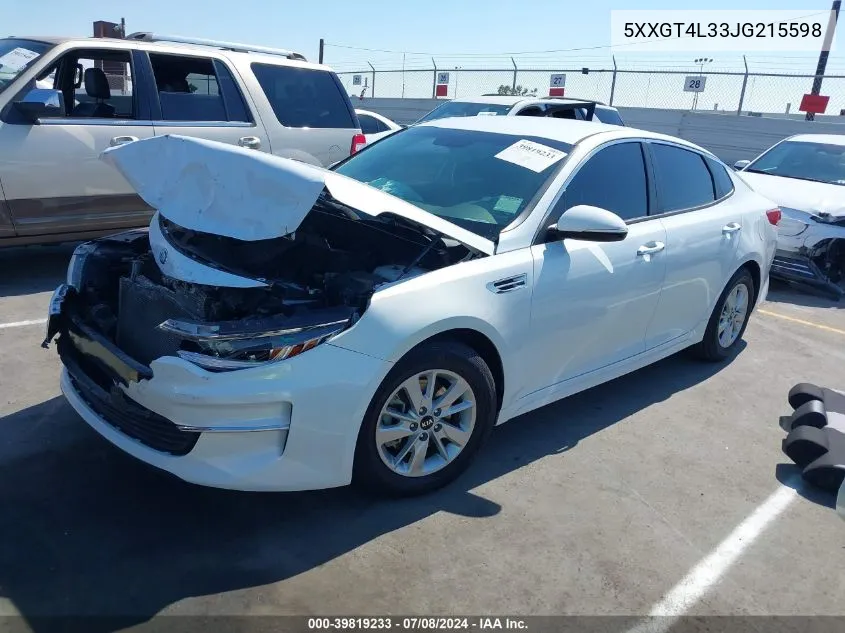 5XXGT4L33JG215598 2018 Kia Optima Lx