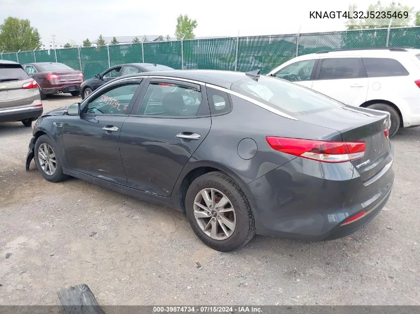 KNAGT4L32J5235469 2018 Kia Optima Lx