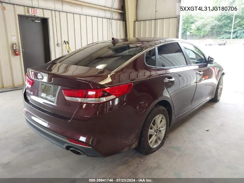 5XXGT4L31JG180706 2018 Kia Optima Lx