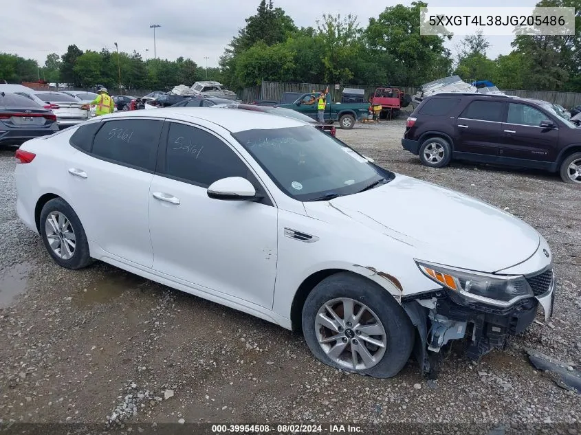 5XXGT4L38JG205486 2018 Kia Optima Lx