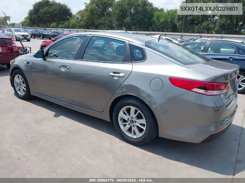 5XXGT4L3XJG209801 2018 Kia Optima Lx