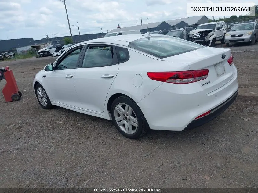 2018 Kia Optima Lx VIN: 5XXGT4L31JG269661 Lot: 39955224