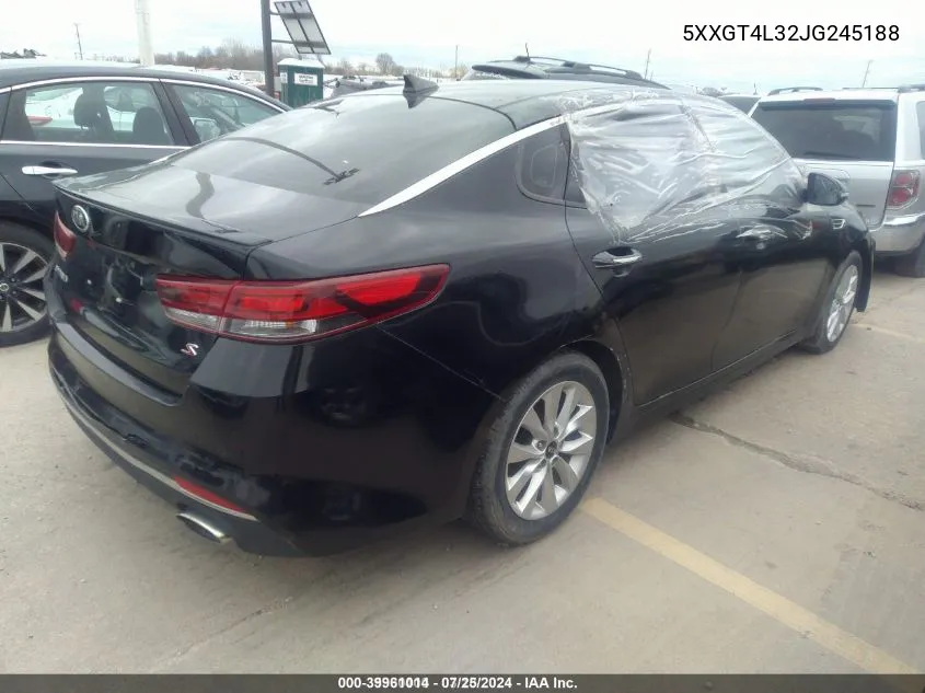 5XXGT4L32JG245188 2018 Kia Optima S