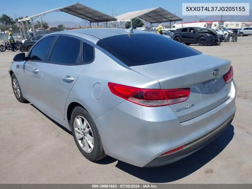 5XXGT4L37JG205155 2018 Kia Optima Lx