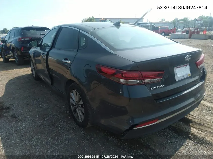 2018 Kia Optima S VIN: 5XXGT4L30JG247814 Lot: 39962915