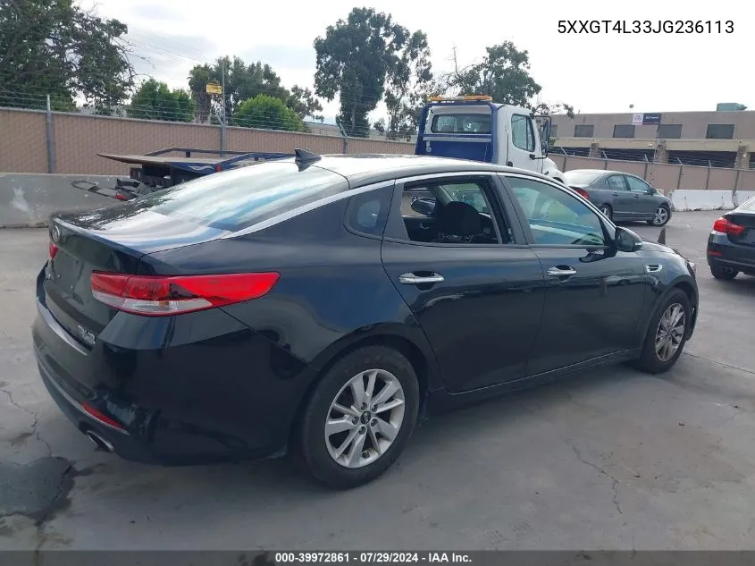 5XXGT4L33JG236113 2018 Kia Optima Lx