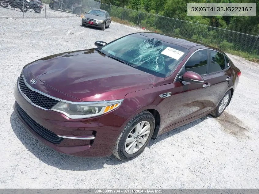 5XXGT4L33JG227167 2018 Kia Optima Lx