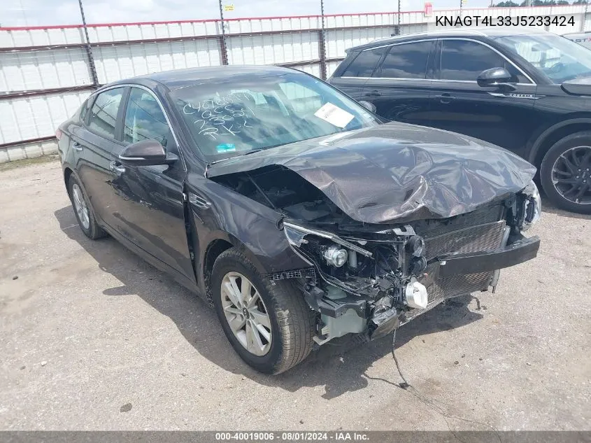 KNAGT4L33J5233424 2018 Kia Optima Lx