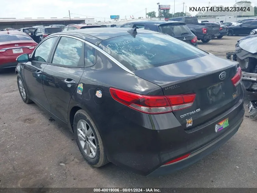 KNAGT4L33J5233424 2018 Kia Optima Lx