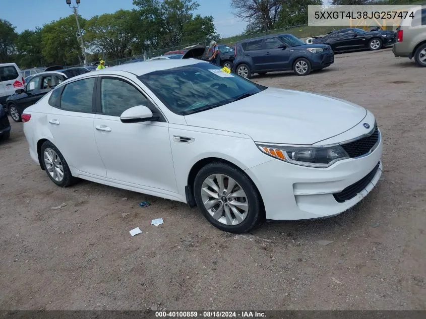 5XXGT4L38JG257474 2018 Kia Optima Lx