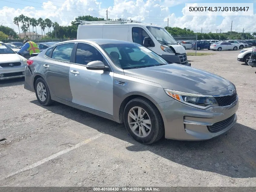 2018 Kia Optima Lx VIN: 5XXGT4L37JG183447 Lot: 40108430