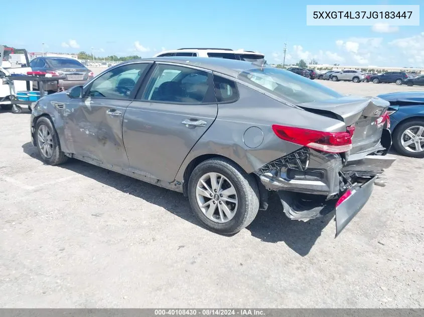 5XXGT4L37JG183447 2018 Kia Optima Lx