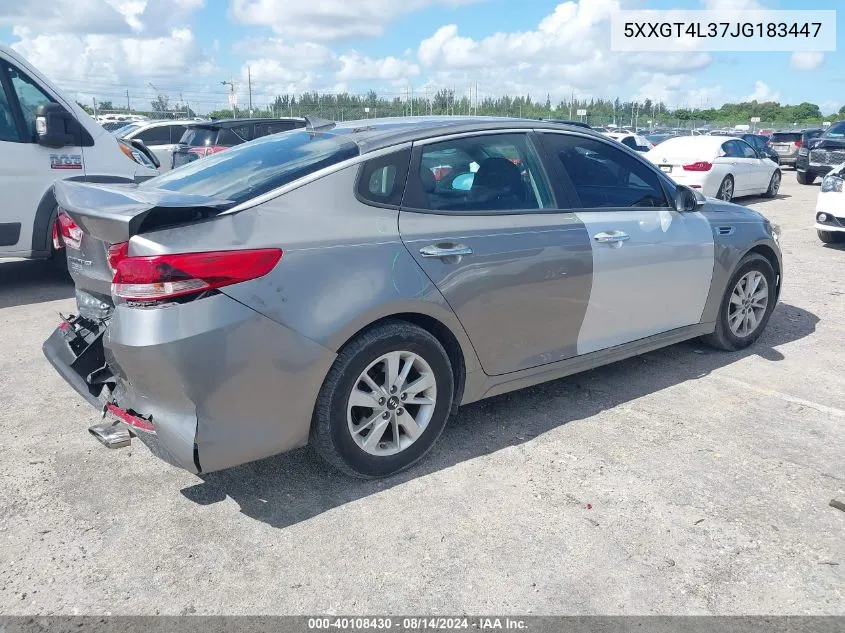 5XXGT4L37JG183447 2018 Kia Optima Lx