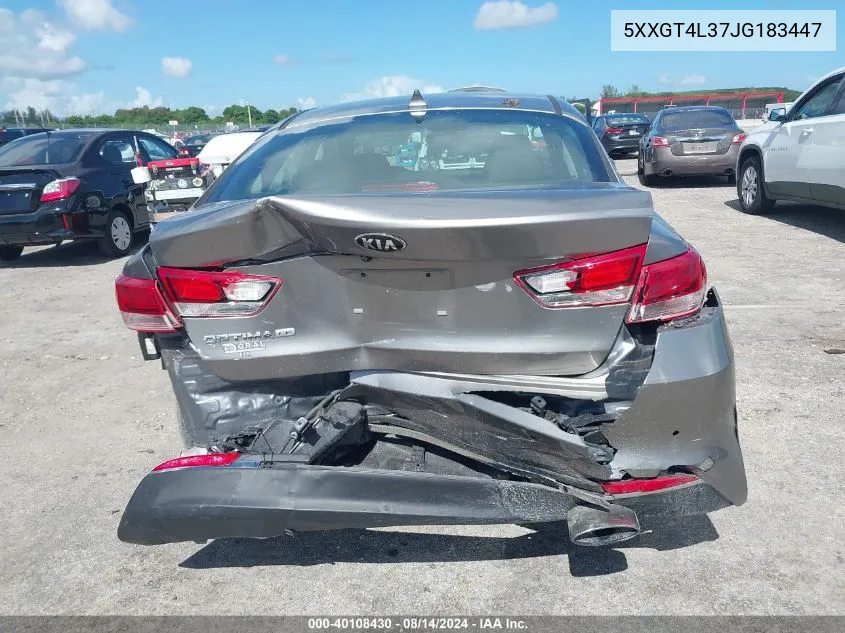 2018 Kia Optima Lx VIN: 5XXGT4L37JG183447 Lot: 40108430