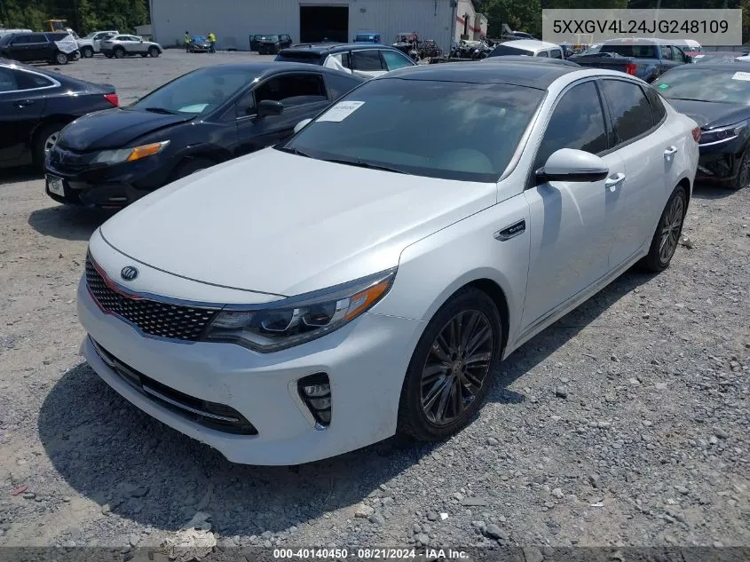 5XXGV4L24JG248109 2018 Kia Optima Sxl