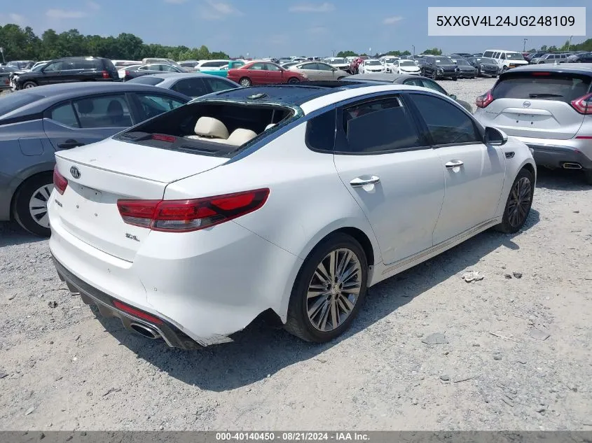 5XXGV4L24JG248109 2018 Kia Optima Sxl