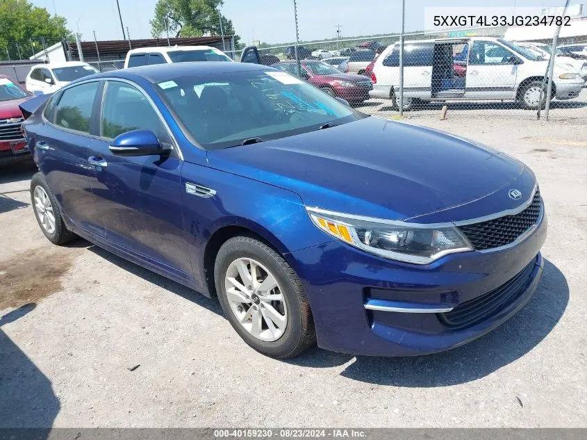 2018 Kia Optima Lx VIN: 5XXGT4L33JG234782 Lot: 40159230