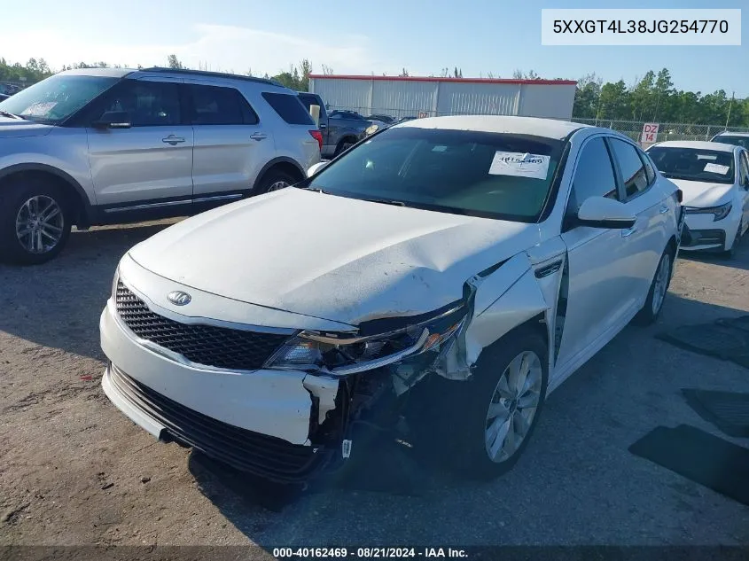 2018 Kia Optima Lx/S VIN: 5XXGT4L38JG254770 Lot: 40162469