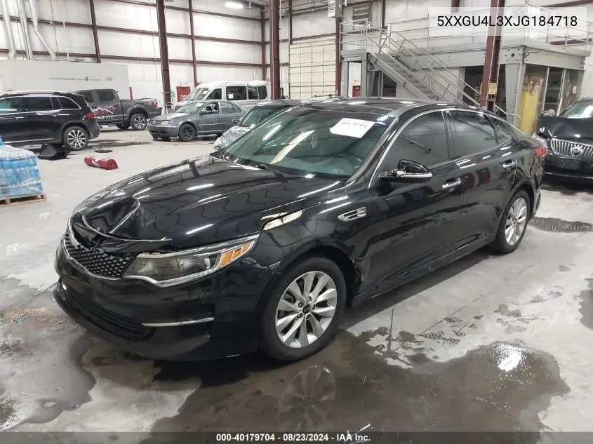 5XXGU4L3XJG184718 2018 Kia Optima Ex