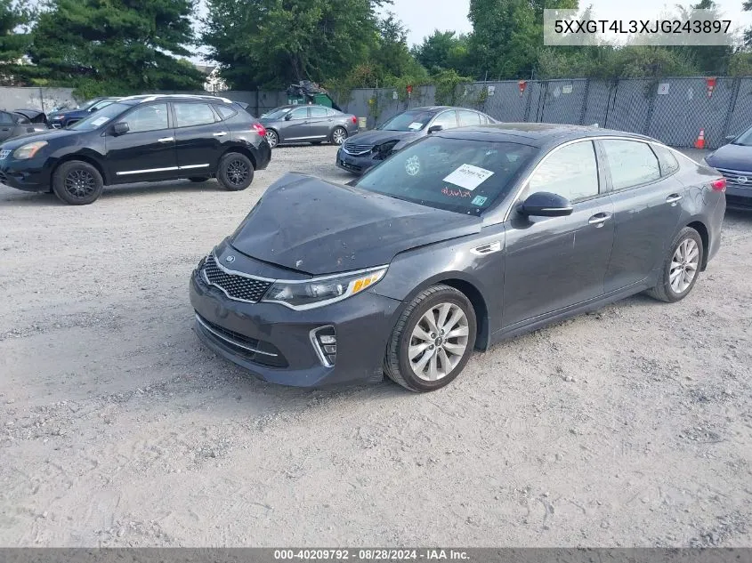 2018 Kia Optima S VIN: 5XXGT4L3XJG243897 Lot: 40209792