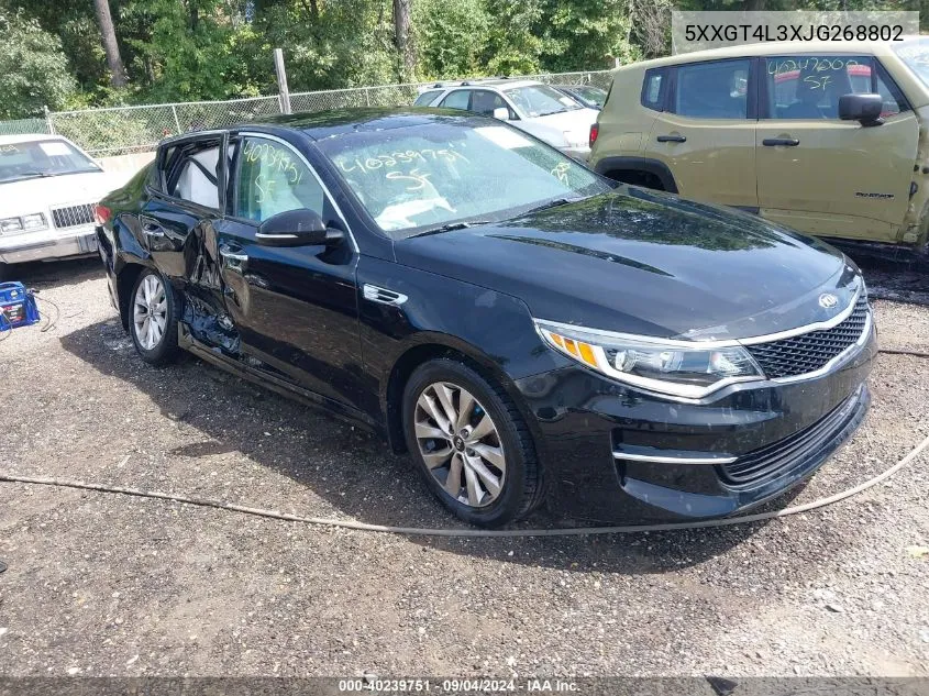 5XXGT4L3XJG268802 2018 Kia Optima Lx