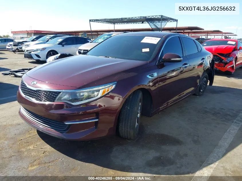 2018 Kia Optima Lx VIN: 5XXGT4L36JG256632 Lot: 40246285