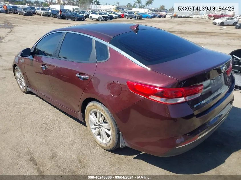 5XXGT4L39JG184423 2018 Kia Optima Lx