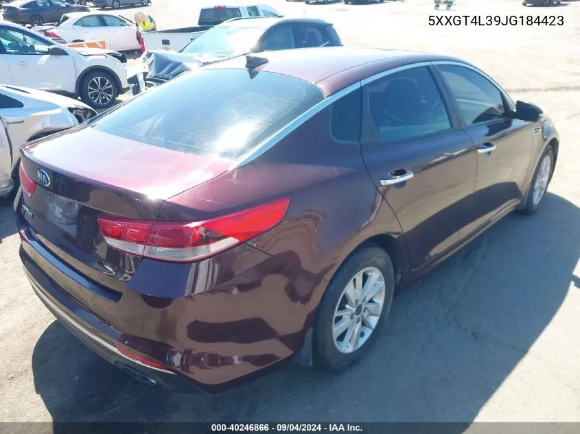 2018 Kia Optima Lx VIN: 5XXGT4L39JG184423 Lot: 40246866