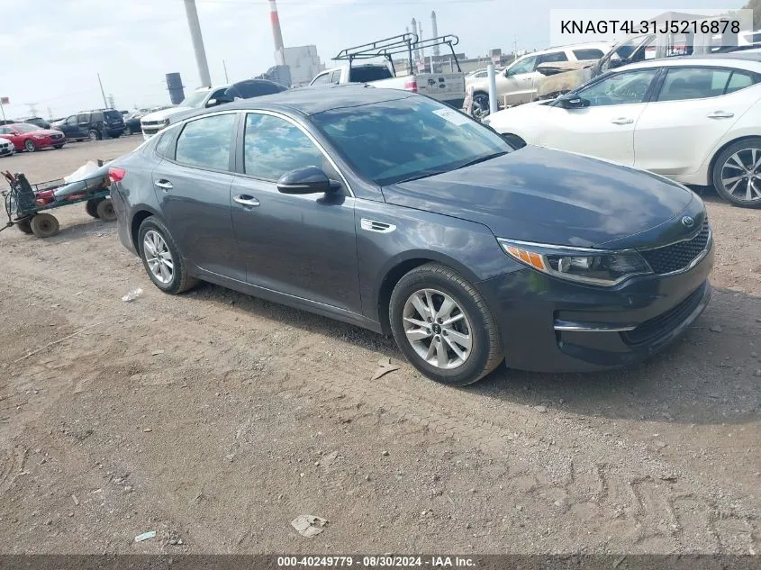 KNAGT4L31J5216878 2018 Kia Optima Lx