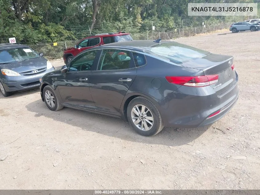 KNAGT4L31J5216878 2018 Kia Optima Lx