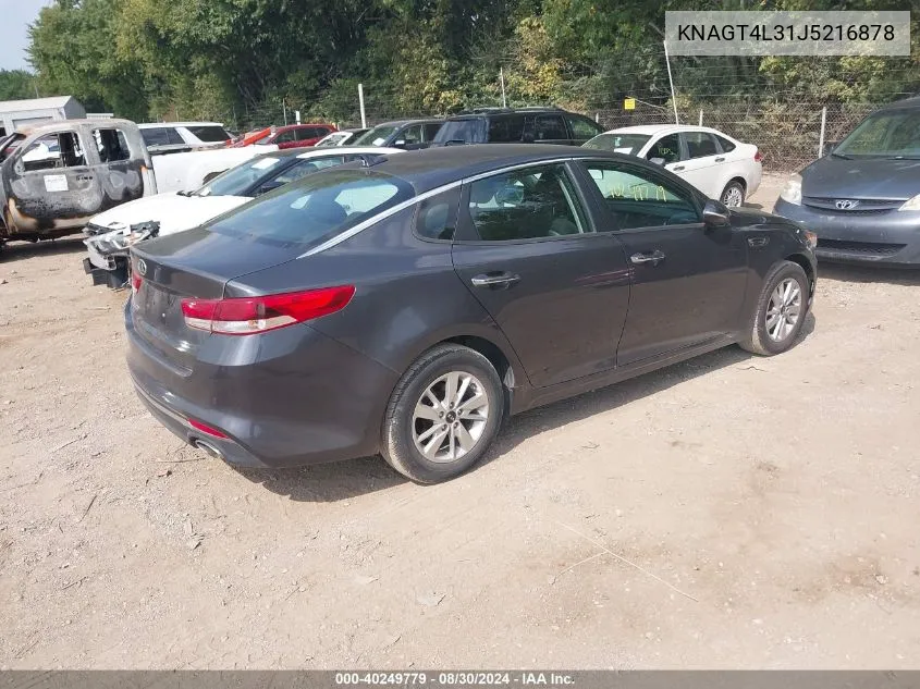 KNAGT4L31J5216878 2018 Kia Optima Lx