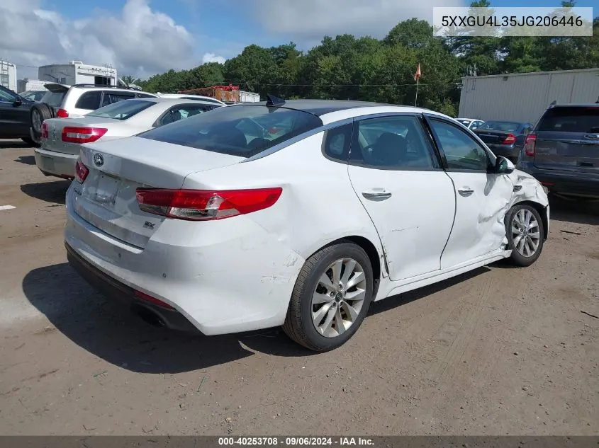 5XXGU4L35JG206446 2018 Kia Optima Ex