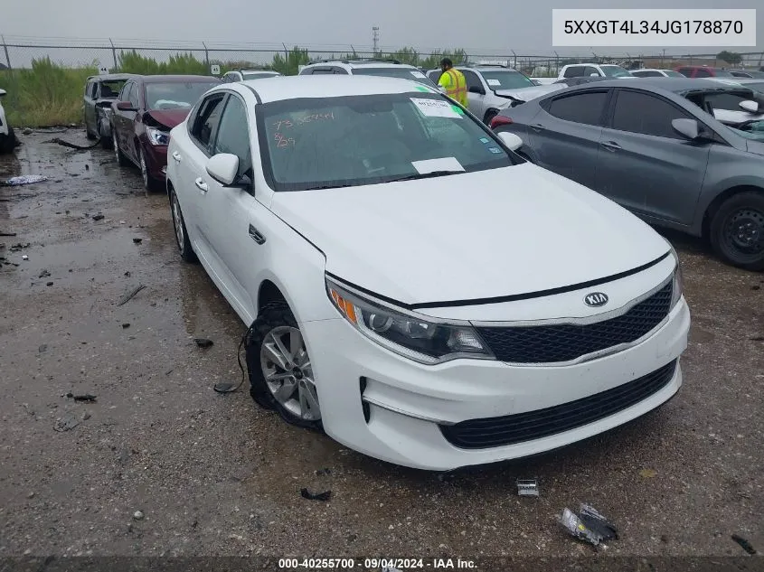 5XXGT4L34JG178870 2018 Kia Optima Lx/S