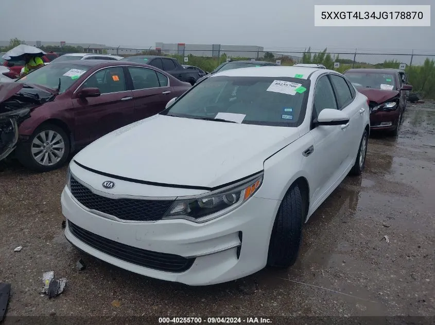 5XXGT4L34JG178870 2018 Kia Optima Lx/S