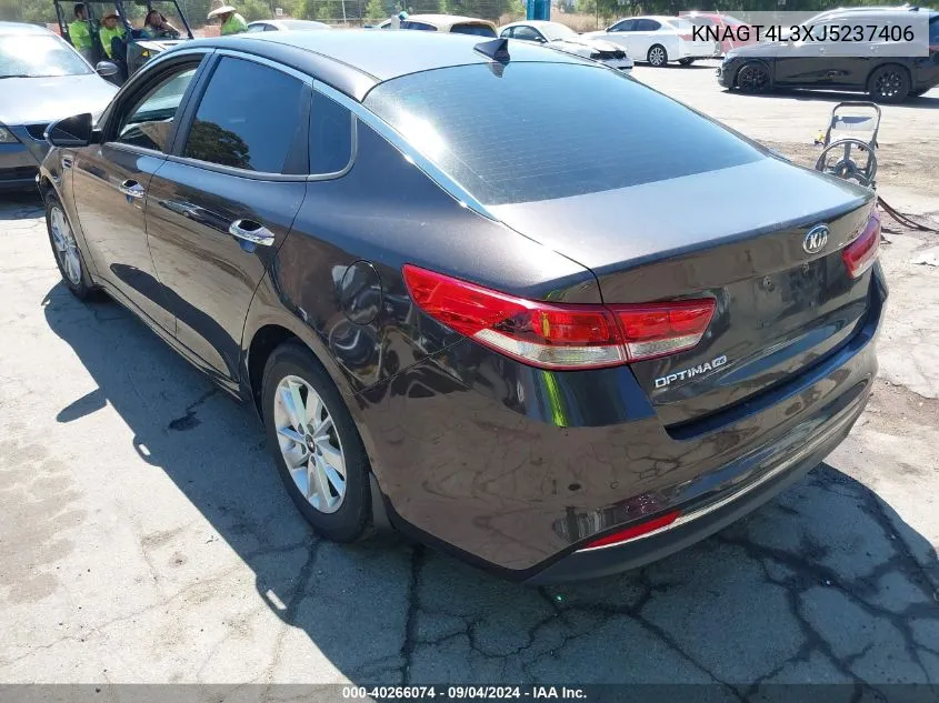 KNAGT4L3XJ5237406 2018 Kia Optima Lx