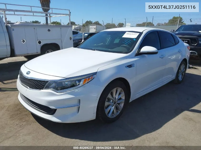 2018 Kia Optima Lx VIN: 5XXGT4L37JG251116 Lot: 40269237