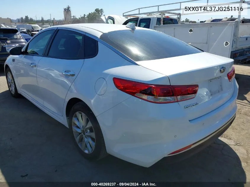 5XXGT4L37JG251116 2018 Kia Optima Lx