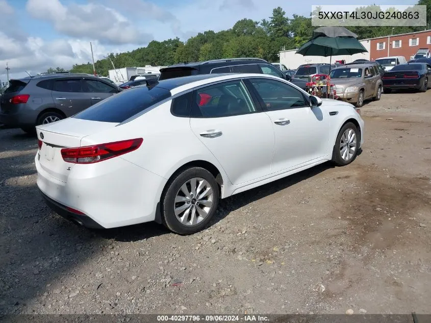 5XXGT4L30JG240863 2018 Kia Optima S