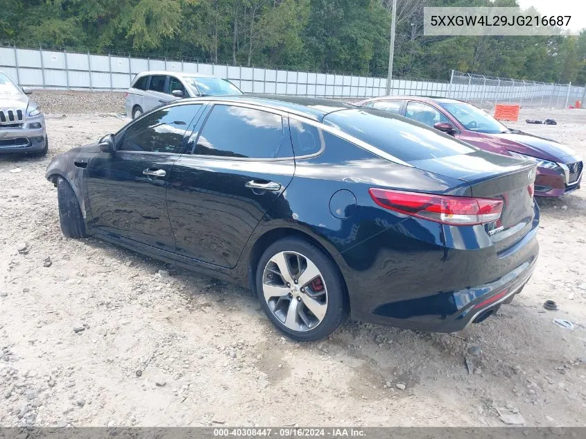 2018 Kia Optima Sx Turbo VIN: 5XXGW4L29JG216687 Lot: 40308447