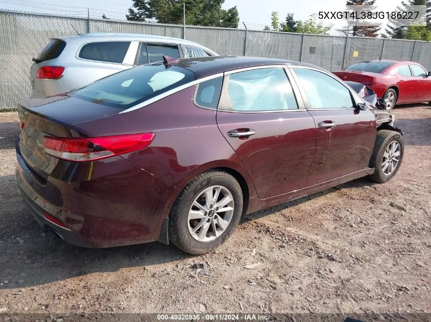 5XXGT4L38JG186227 2018 Kia Optima Lx/S