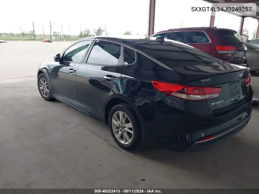 5XXGT4L34JG249257 2018 Kia Optima Lx