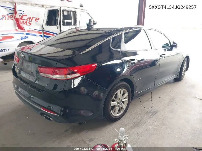 2018 Kia Optima Lx VIN: 5XXGT4L34JG249257 Lot: 40323413