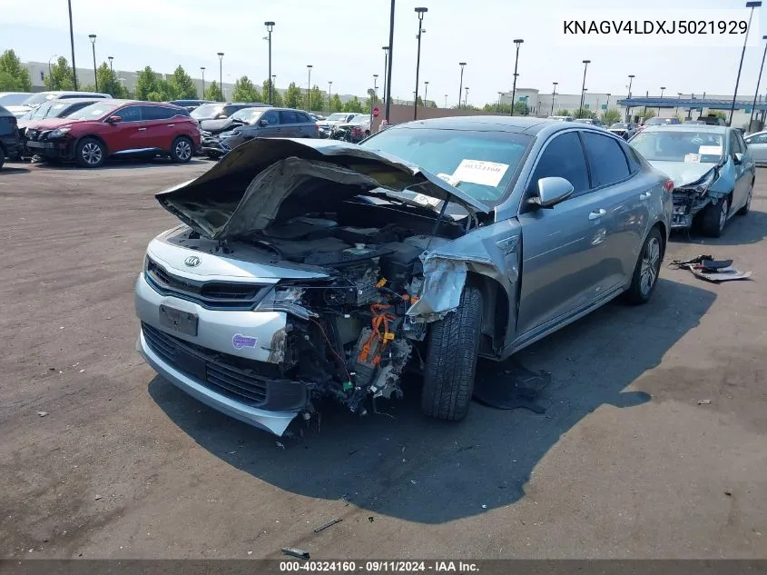 KNAGV4LDXJ5021929 2018 Kia Optima Plug-In Hybrid Ex